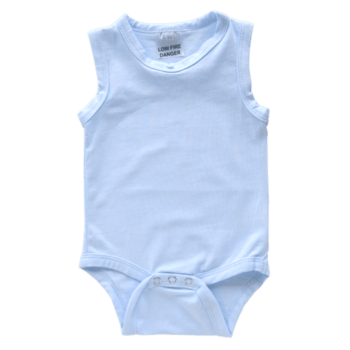 Baby Blue Sleeveless Bodysuit1