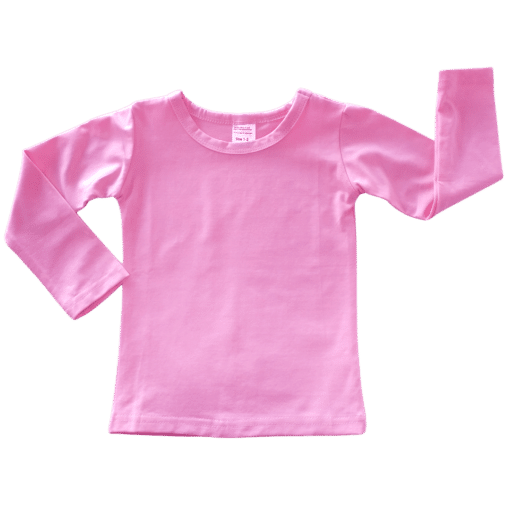 Bubblegum Pink Long Sleeve Basic Top