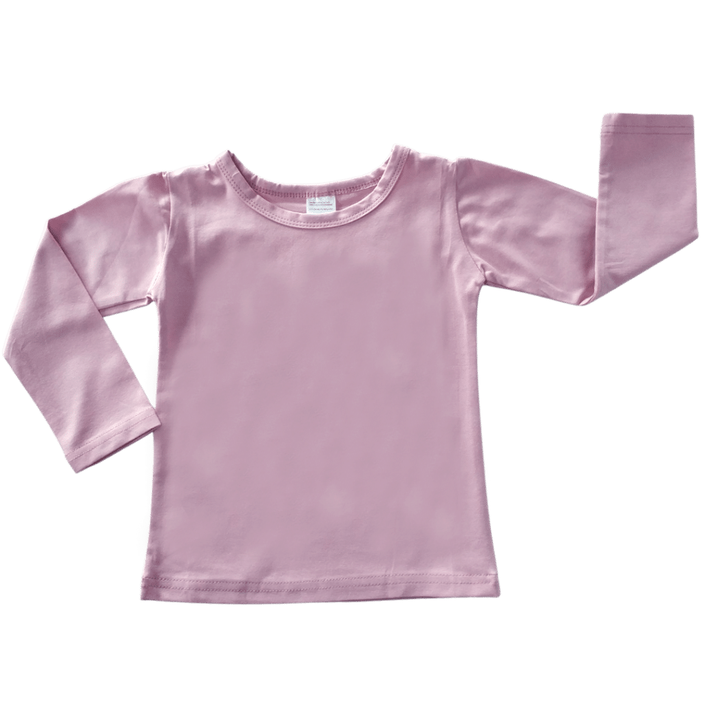 Dusty Pink Long Sleeve Basic Top - Blankish