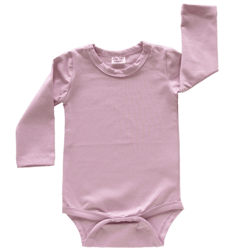 Dusty Pink Long Sleeve Bodysuit