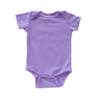 Lavender Lap Neck short sleeve bodysuit