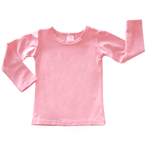 Peachy Pink Long Sleeve Basic Top
