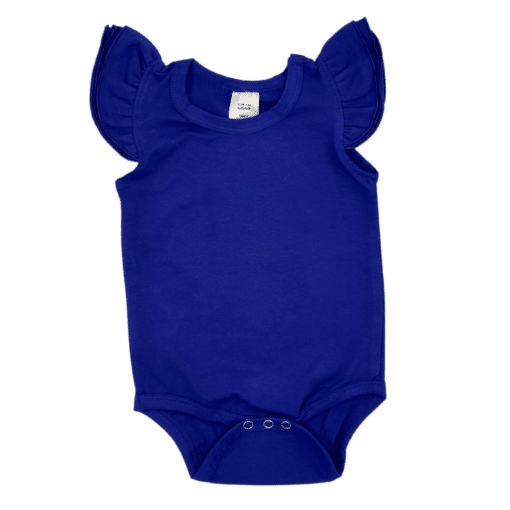 Royal-Blue Sleeveless Fluttersuit