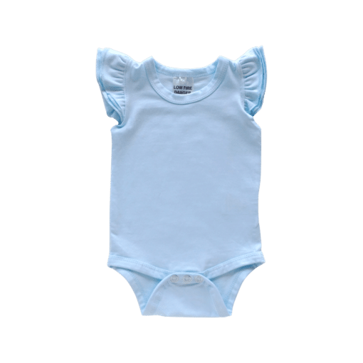 Baby Blue Basic Sleeveless Fluttersuit / Onesie