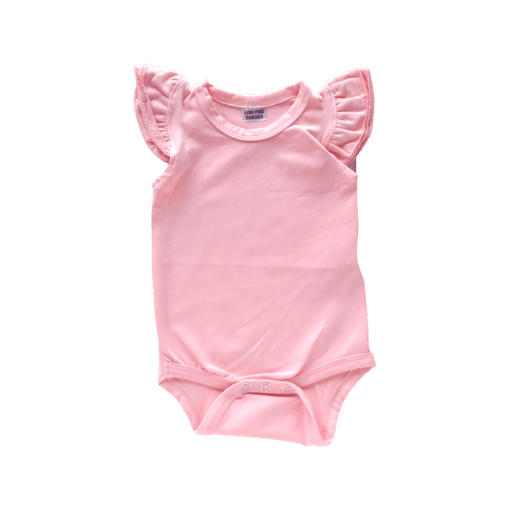 Baby Pink Basic Sleeveless Fluttersuit / Onesie