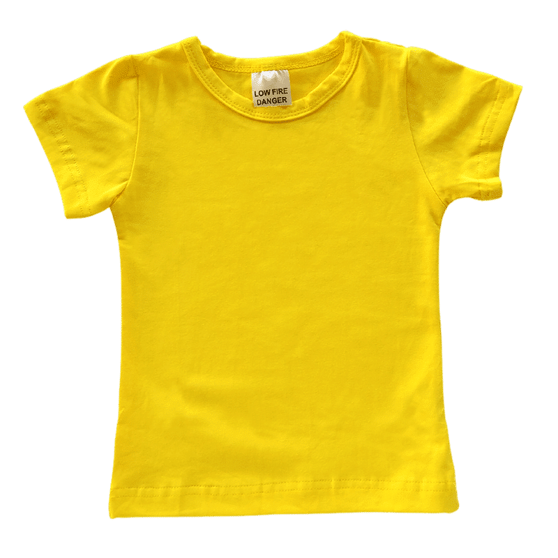 Bright Yellow Basic Tee - Blankish