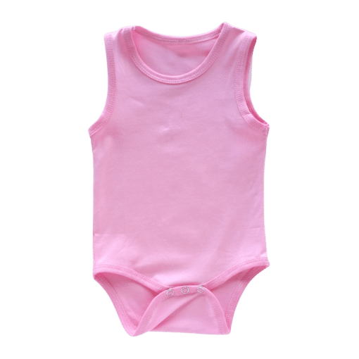 Bubblegum Pink Sleeveless Bodysuit / Onesie