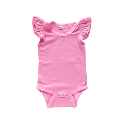 Bubblegum Pink Basic Sleeveless Fluttersuit / Onesie