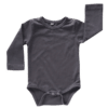 Charcoal Long Sleeve Basic Bodysuit / Onesie