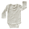 Cream Long Sleeve Basic Bodysuit / Onesie