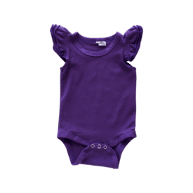 Dark Purple Basic Sleeveless Fluttersuit / Onesie