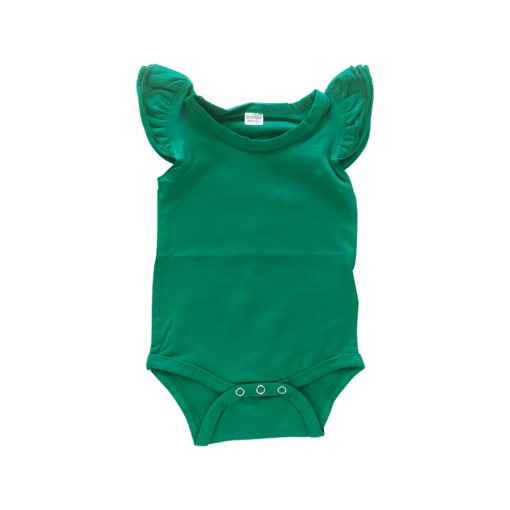 Emerald Green Basic Sleeveless Fluttersuit / Onesie