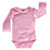 Icy Pink Long Sleeve Basic Bodysuit / Onesie
