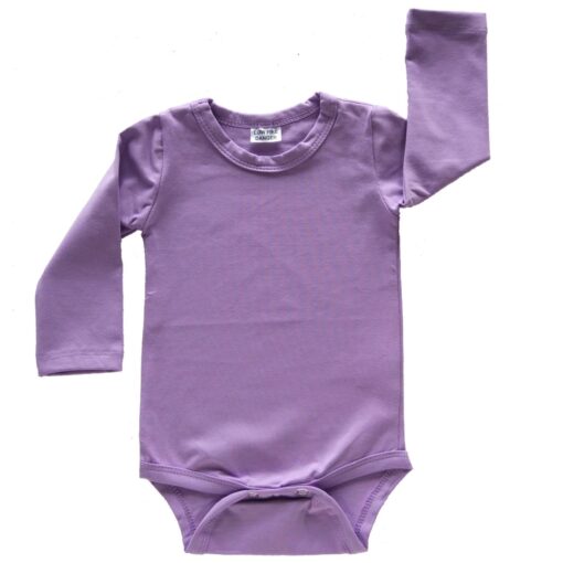 Lavender Long Sleeve Basic Bodysuit / Onesie