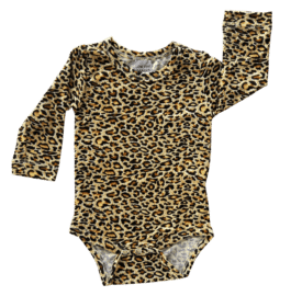 Leopard Long Sleeve Basic Bodysuit / Onesie
