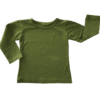 Olive Green Long Sleeve Basic Top