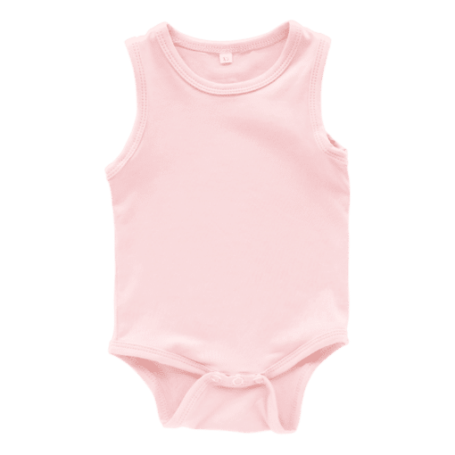 Pale Pink Sleeveless Bodysuit