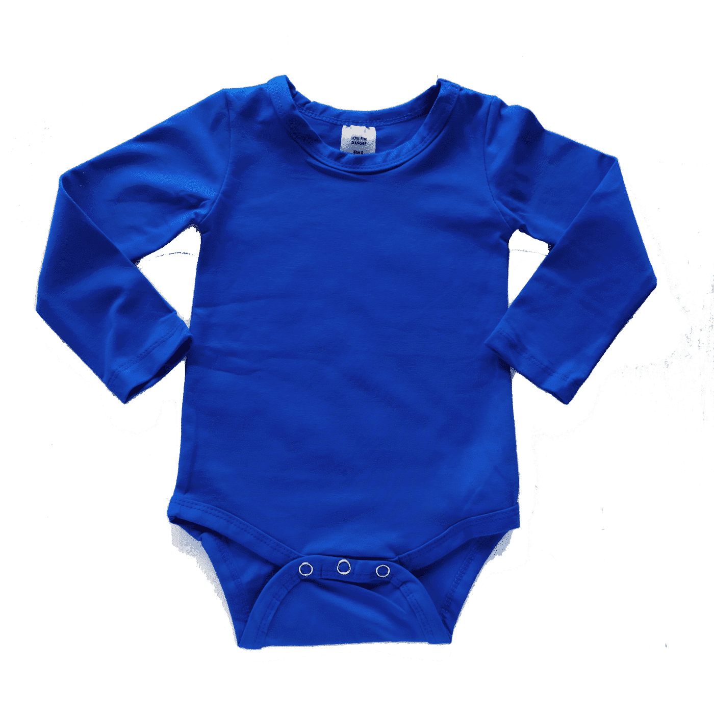 Royal Blue Long Sleeve Basic Bodysuit - Blankish