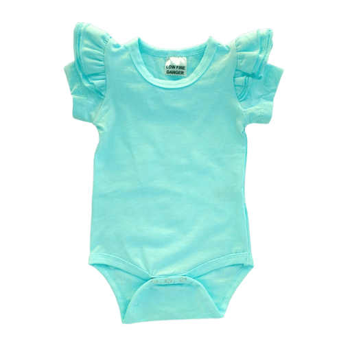 Tiffany Blue Short Sleeve Fluttersuit