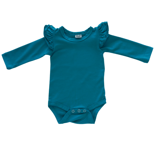 turquoise-Long Sleeve fluttesuit