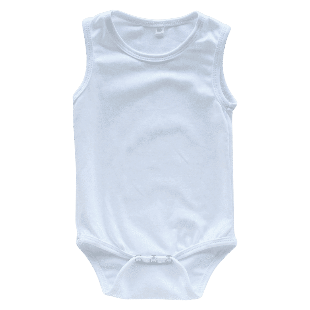 White Sleeveless Basic Bodysuit - Blankish